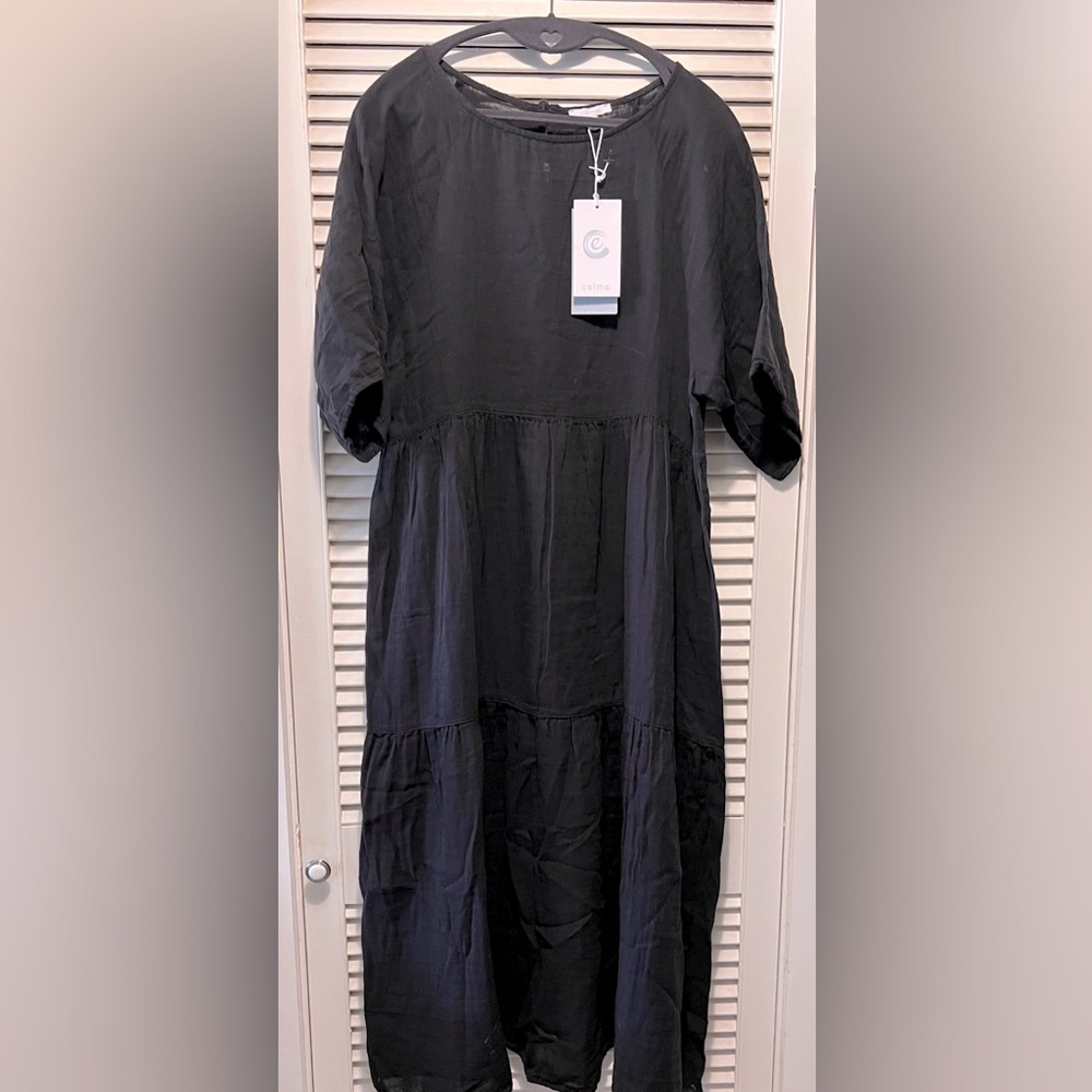Johnny Was Calme Black Cotton dress - Large
